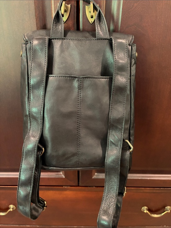 american leather company black backpack Co. Cleveland Leather Backpack,Black and multiple pockets keep essentials organized Pierre Black College Leather Backpack
